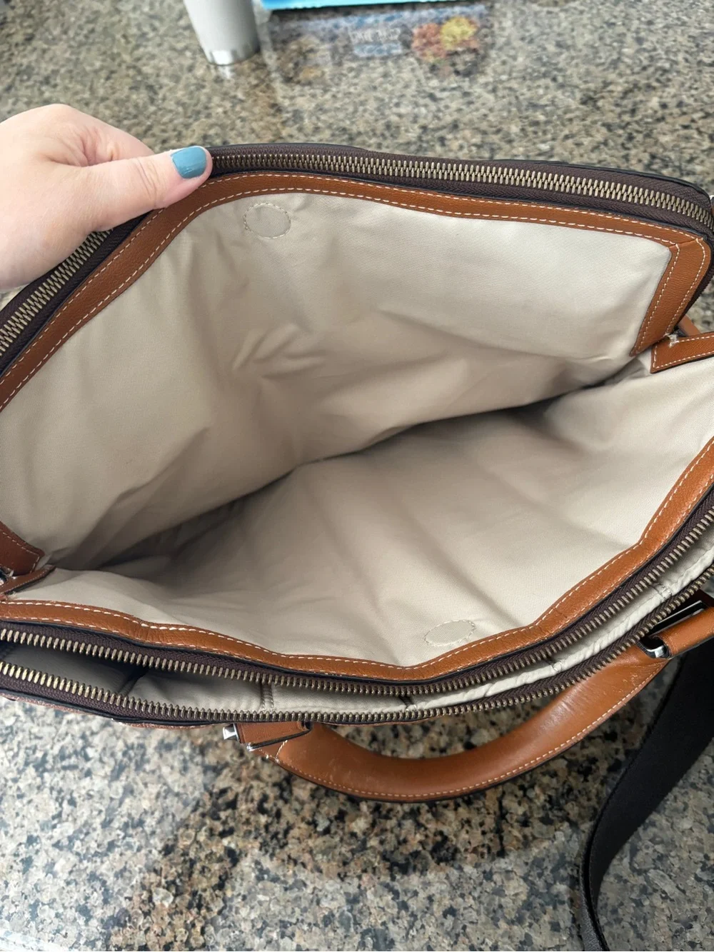Tumi classic leather